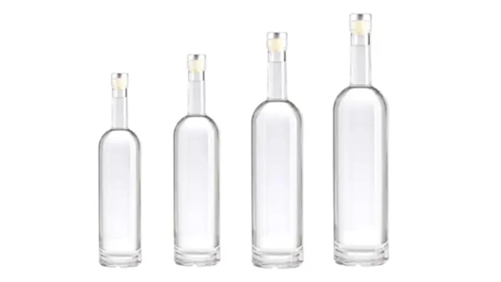 glass brandy bottles