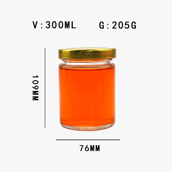 Round Glass Honey Jars