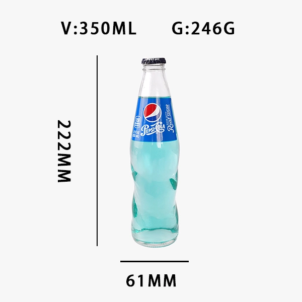 Clear Pepsi Glass Soda Bottles Wholesale 350ml