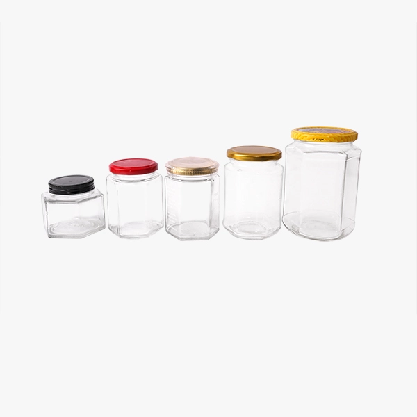 Wholesale Hexagonal Jam Jars with Metal Lids