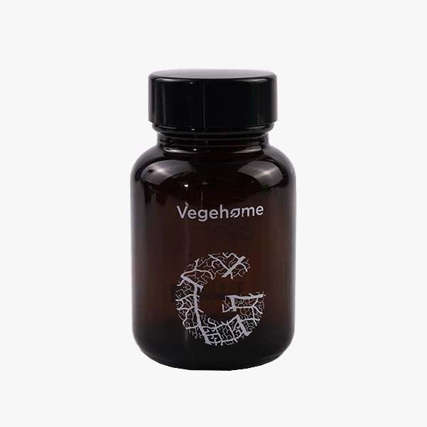 2oz Amber Glass Syrup Bottle With Black Plastic Lid