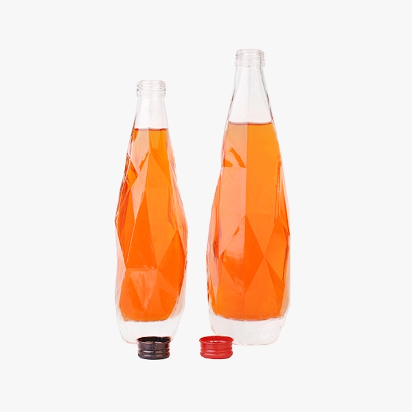 diamond shaped liquor bottle