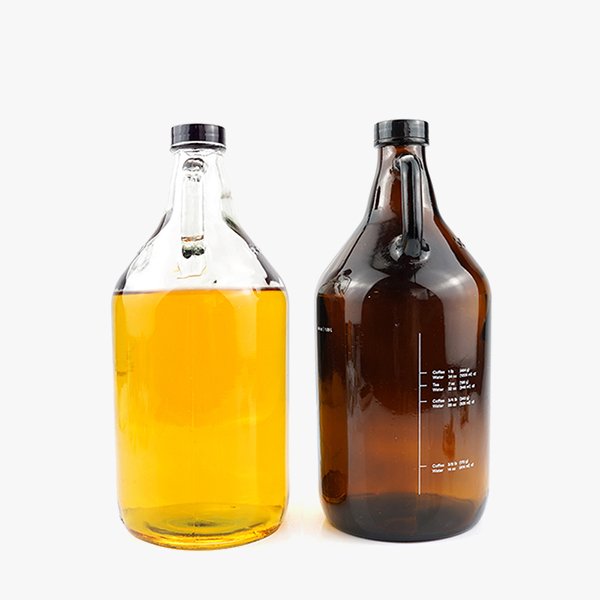 64 oz Clear Amber Glass Growler Wholesale