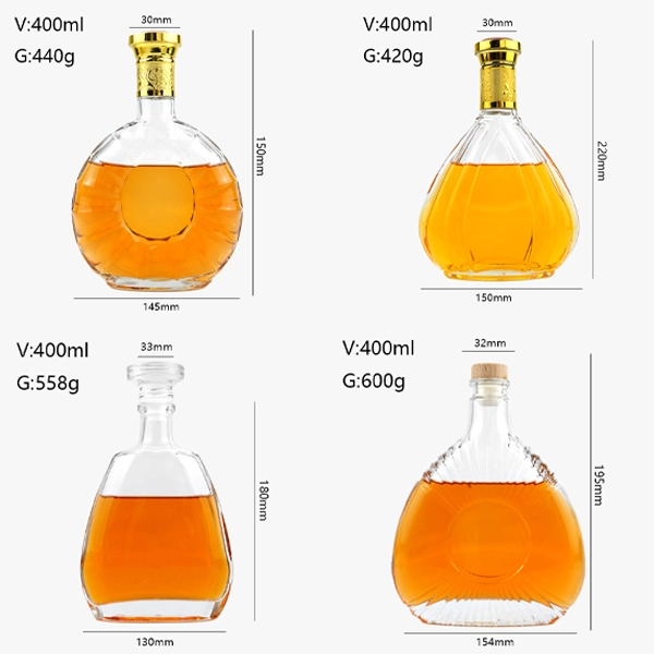 glass gin bottle