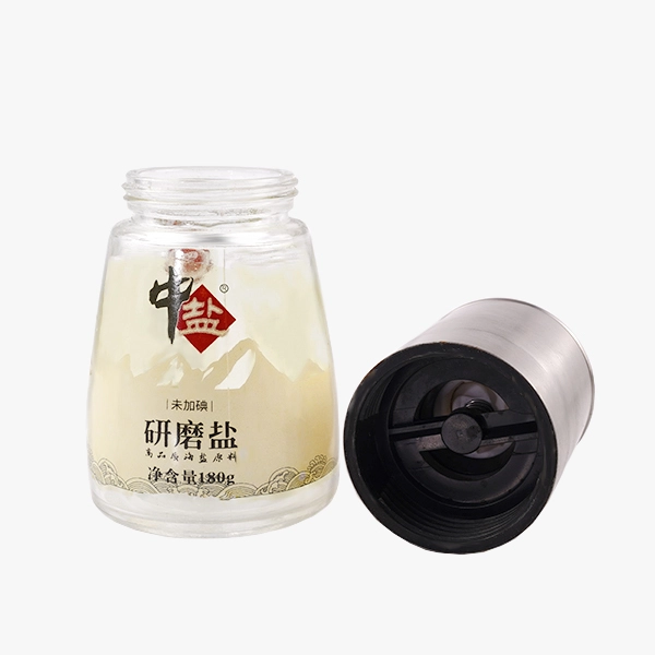 Glass and Stainless Steel Salt and Pepper Grinders 6oz