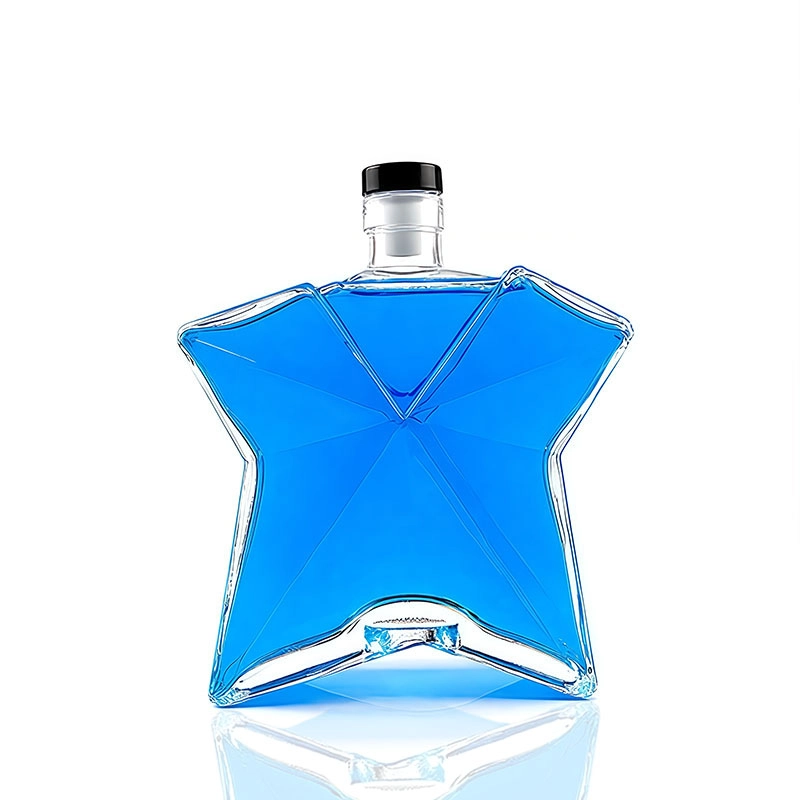 Uniquely Shaped Vodka Bottle 700ml Syrup Bottle